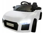 Elektrické autíčko pre deti Audi R8 Spyder biele 1 miestne