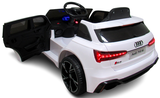 Elektrické detské autíčko AUDI RS6 GT biele