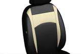 Autopoťahy pre Kia Rio (III) 2011-2016 Design Leather béžové 2+3