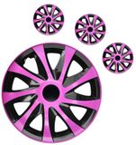 Puklice pre Chevrolet Draco CS 15&quot; Pink &amp; Black 4ks