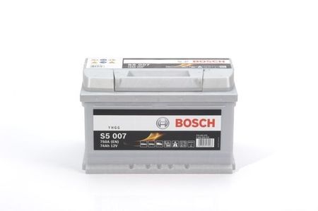 Autobatéria Bosch S5 007, 74 AH, 750 A, pravá