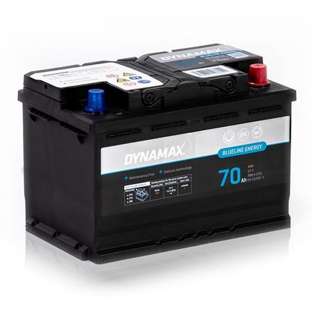 Autobatéria Dynamax Blueline AGM 70 Ah, 760 A, pravá, Štart/Stop