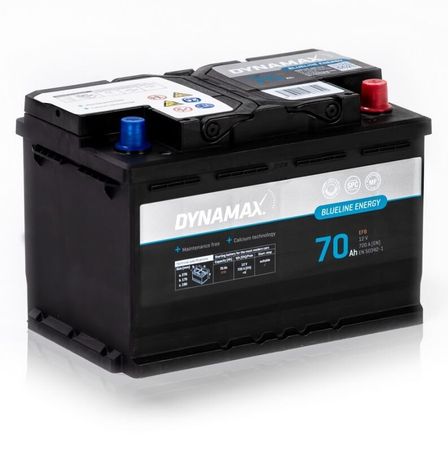 Autobatéria Dynamax Blueline EFB 70 Ah, 720 A, pravá, Štart/Stop