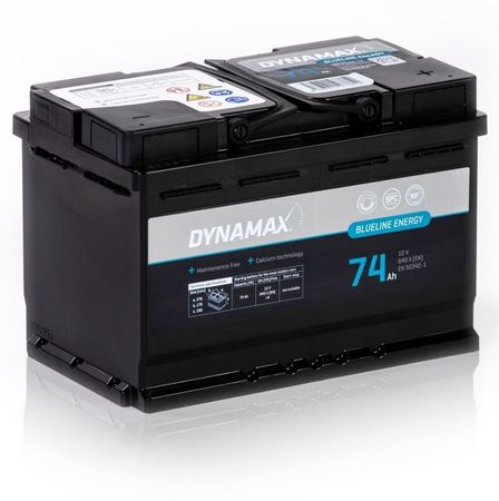 Autobatéria Dynamax Blueline 74 Ah, 640 A, pravá