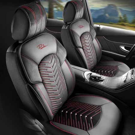 Autopoťahy pre Audi Q5 2017-up DUBAI_Červené 2+3