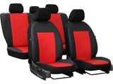 Autopoťahy pre Dacia Logan (II) 2012-2020 PELLE - červené 2+3