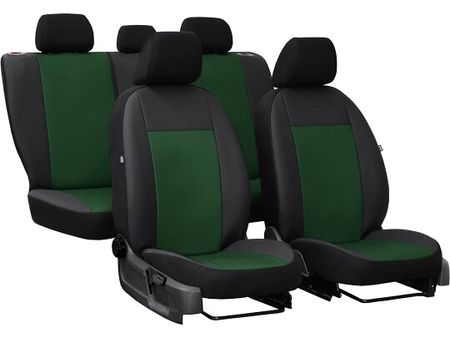 Autopoťahy pre Dacia Logan (II) 2012-2020 PELLE - zelené 2+3