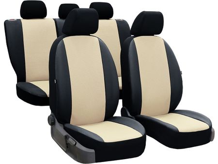 Autopoťahy pre Dacia Logan (II) 2012-2020 PERLINE - béžové 2+3