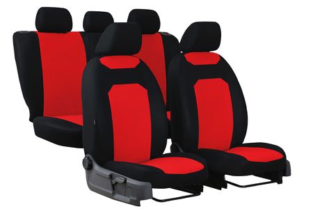 Autopoťahy pre Dacia Sandero (III) 2021-> CARO červené 2+3