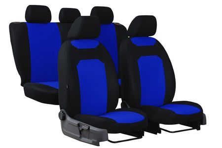 Autopoťahy pre Fiat Doblo (IV) 2015-2019 CARO modré 2+3