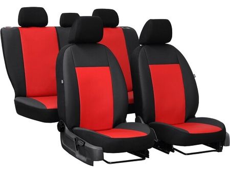 Autopoťahy pre Fiat Fiorino (IV) 2013-up PELLE - červené 2+3