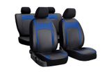 Autopoťahy pre Fiat Qubo (II) 2016-2019 Design Leather modré 2+3