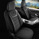 Autopoťahy pre Ford Fiesta (Mk8) 2017-up PRESTIGE_Čierne 2+3