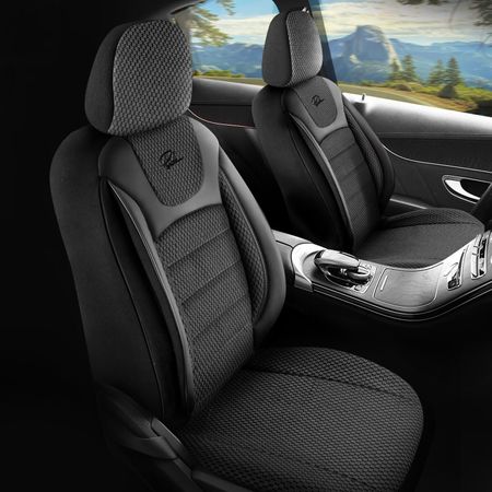 Autopoťahy pre Ford Focus (Mk4) 2018-up PRESTIGE_Čierne 2+3