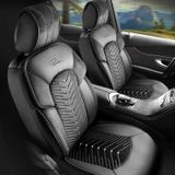 Autopoťahy pre Ford Ka Plus 2017-up DUBAI_Čierne 2+3
