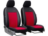 Autopoťahy pre Honda Jazz (III) 2013-2020 Exclusive Alcantara - červené 1+1, predné