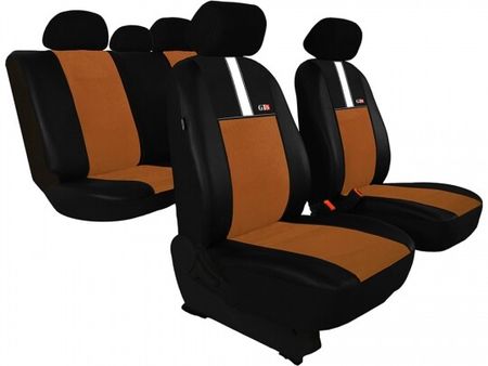 Autopoťahy pre Honda Jazz (III) 2013-2020 GT8 - hnedé 2+3