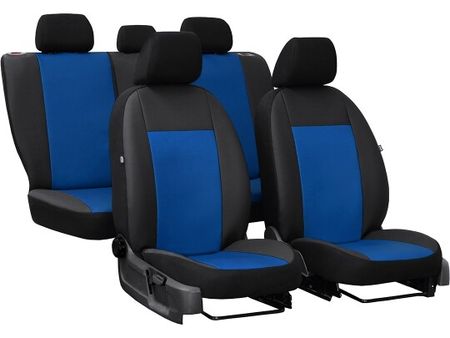 Autopoťahy pre Nissan Micra (V) 2016-up PELLE - modré 2+3