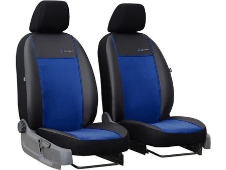 Autopoťahy pre Seat Cordoba (II) 2002-2010 Exclusive Alcantara - modré 1+1, predné