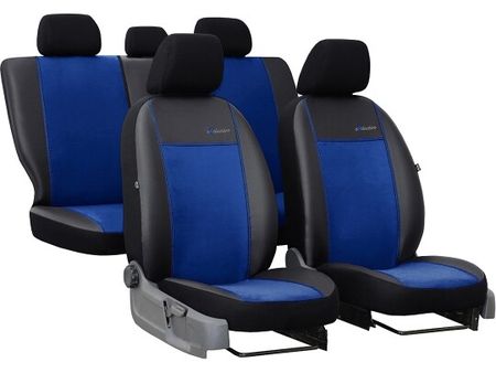 Autopoťahy pre Seat Cordoba (II) 2002-2010 Exclusive Alcantara - modré 2+3