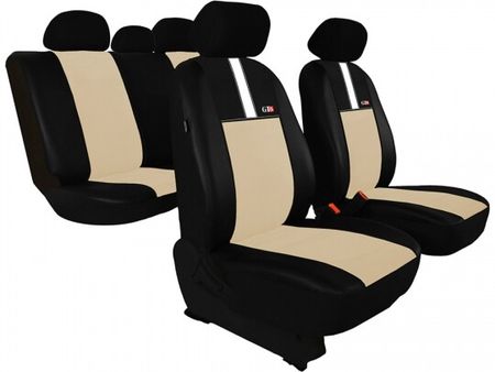 Autopoťahy pre Seat Ibiza (IV) 2008-2017 GT8 - béžové 2+3