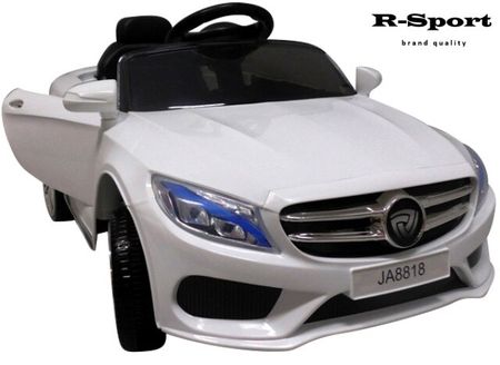 Elektrické autíčko M4 biele pre deti, vstup MP3,USB, diaľkový ovládač 2.4 GHz