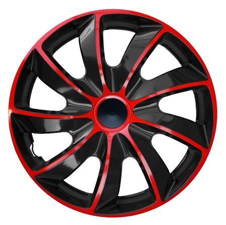 Puklice pre BMW Quad 14" Red & Black 4ks