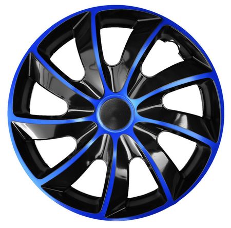 Puklice pre Fiat Quad 14" Blue & Black 4ks