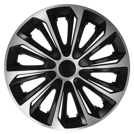 Puklice pre Ford Strong 16" Silver & Black 4ks