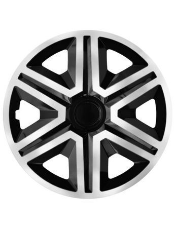 Puklice pre Audi ACTION silver/black 14" 4ks set
