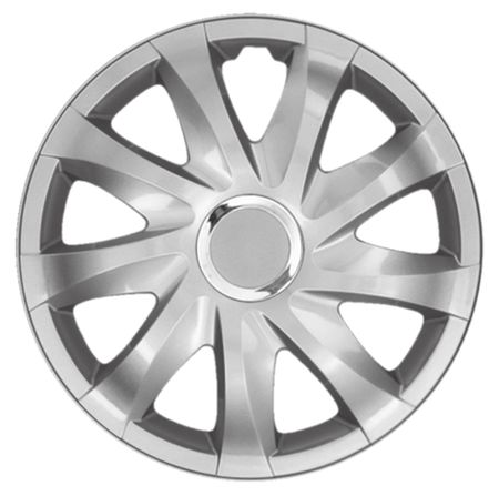 Puklice pre Audi Drift 15" Silver 4pcs