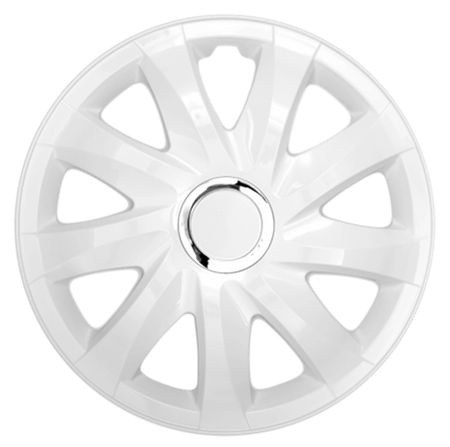 Puklice pre Audi Drift 15" White 4pcs