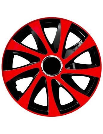 Puklice pre Audi DRIFT extra red/black 15" 4ks set