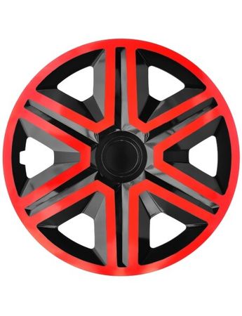 Puklice pre Chevrolet ACTION red/black 14" 4ks set