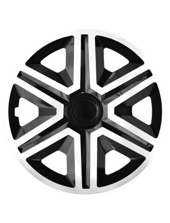 Puklice pre Peugeot ACTION white/black 15" 4ks set