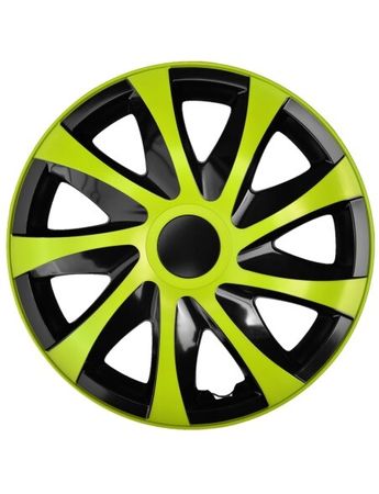 Puklice pre VolkswagenDraco CS 14" Green & Black 4ks