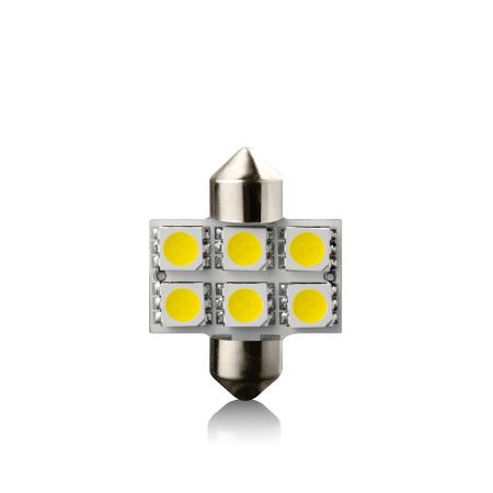 Žiarovka LED SV8.5 WHITE 12V 31mm VECTA