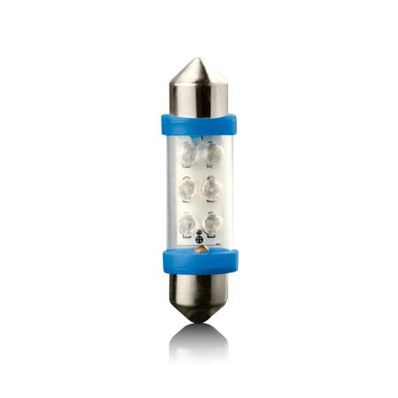 Žiarovka LED SV8,5 BLUE 12V 36mm VECTA